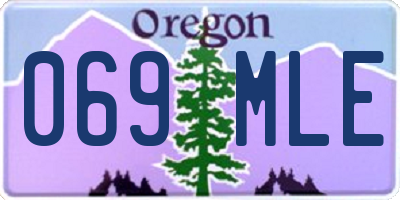 OR license plate 069MLE