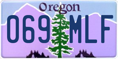 OR license plate 069MLF