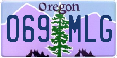 OR license plate 069MLG
