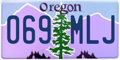 OR license plate 069MLJ