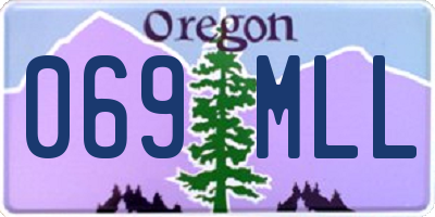 OR license plate 069MLL