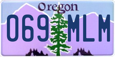 OR license plate 069MLM