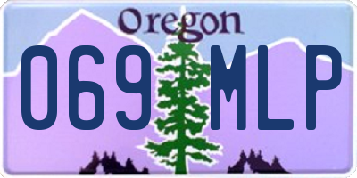 OR license plate 069MLP