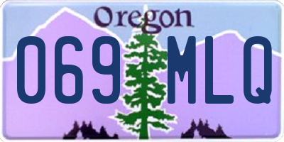 OR license plate 069MLQ