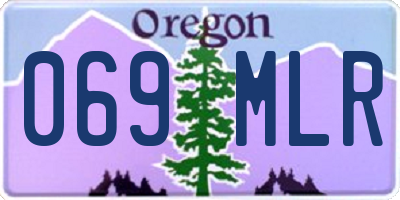 OR license plate 069MLR