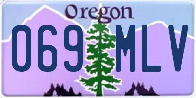 OR license plate 069MLV