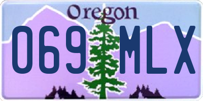 OR license plate 069MLX