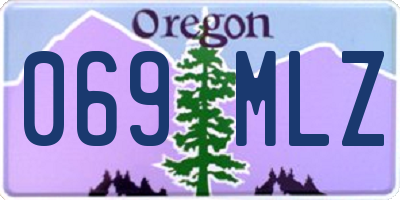 OR license plate 069MLZ