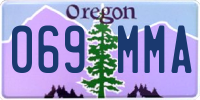 OR license plate 069MMA