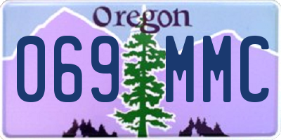 OR license plate 069MMC