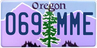 OR license plate 069MME