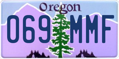 OR license plate 069MMF