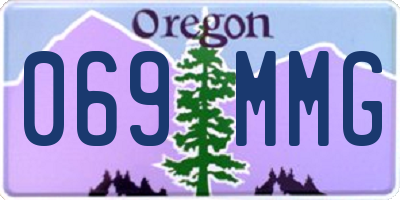 OR license plate 069MMG