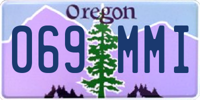 OR license plate 069MMI