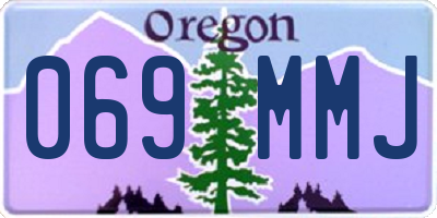 OR license plate 069MMJ