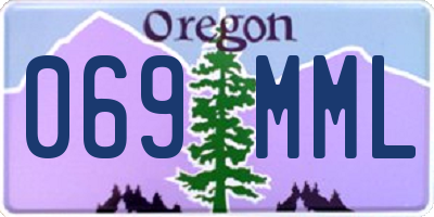 OR license plate 069MML