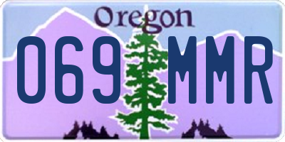 OR license plate 069MMR