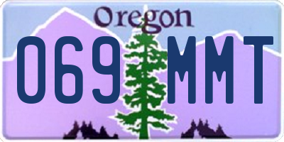 OR license plate 069MMT