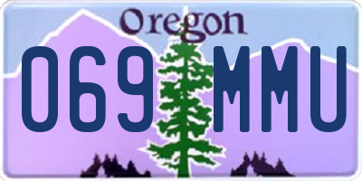 OR license plate 069MMU