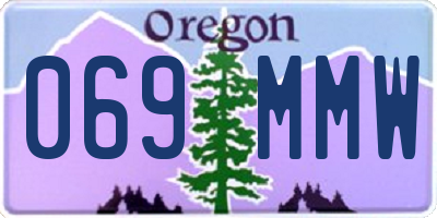 OR license plate 069MMW