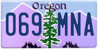OR license plate 069MNA
