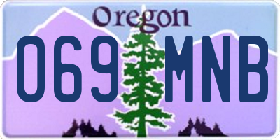 OR license plate 069MNB