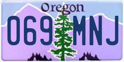 OR license plate 069MNJ