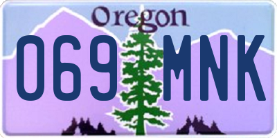 OR license plate 069MNK