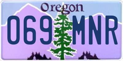 OR license plate 069MNR