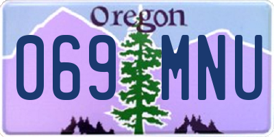 OR license plate 069MNU