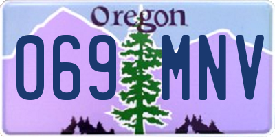 OR license plate 069MNV