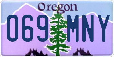 OR license plate 069MNY