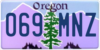 OR license plate 069MNZ