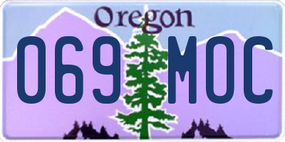 OR license plate 069MOC
