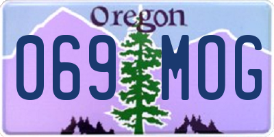 OR license plate 069MOG