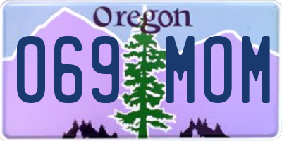 OR license plate 069MOM