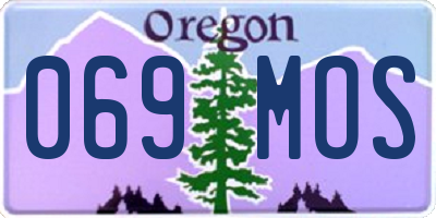 OR license plate 069MOS