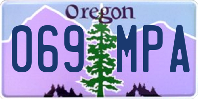 OR license plate 069MPA
