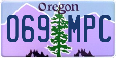OR license plate 069MPC