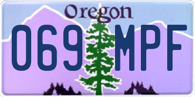 OR license plate 069MPF