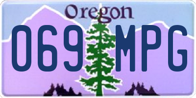 OR license plate 069MPG