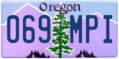 OR license plate 069MPI