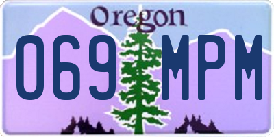 OR license plate 069MPM