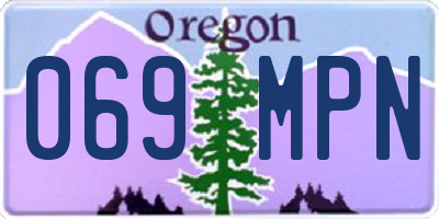 OR license plate 069MPN