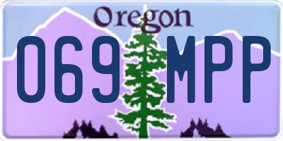 OR license plate 069MPP