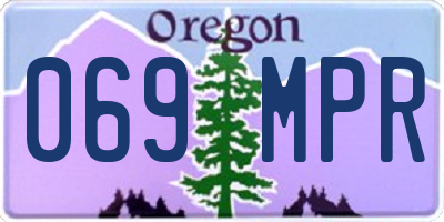 OR license plate 069MPR