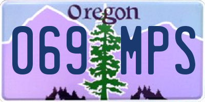 OR license plate 069MPS