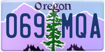 OR license plate 069MQA