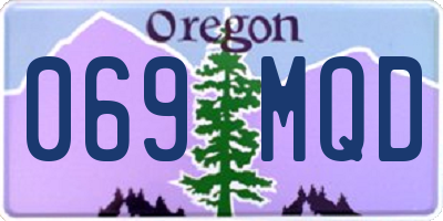 OR license plate 069MQD