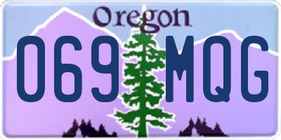 OR license plate 069MQG